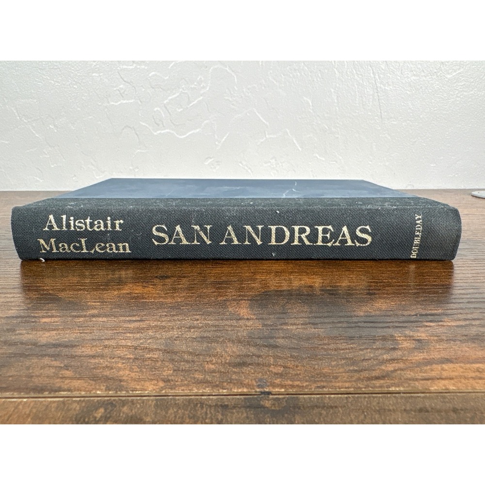 San Andreas Alistair MacLean 1985 First Edition Hardcover Doubleday WWII Thrill